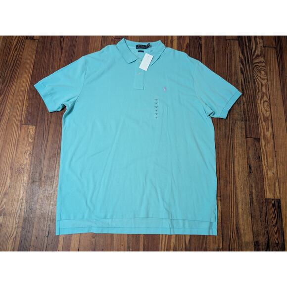 Polo Ralph Lauren Green Mens Classic Fit 2XL Polo NWT - Picture 1 of 6